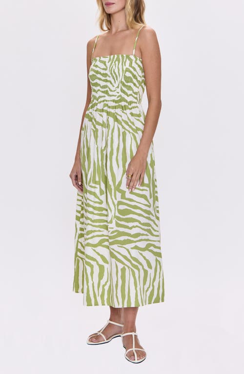 Pistola Bianca Maxi Sundress In Green