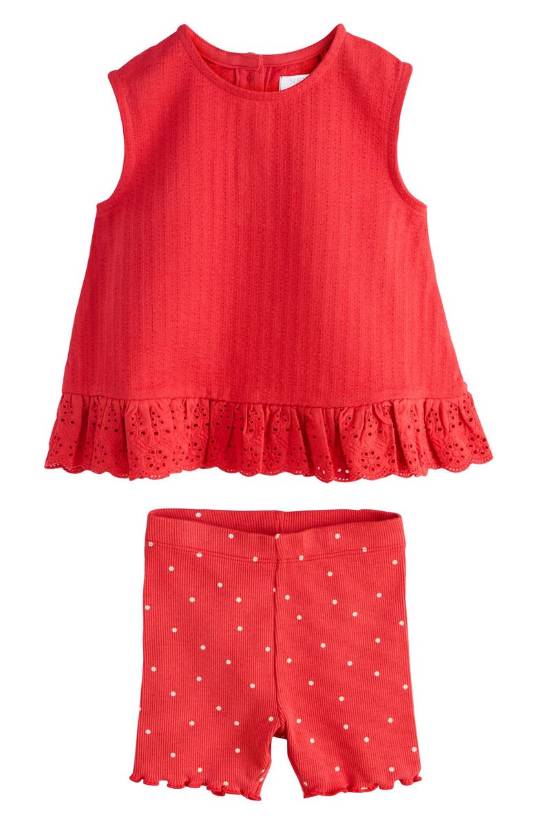 NEXT Kids' 4-Pack Sleeveless Shirt & Shorts Set, Alternate, color, Red Multi