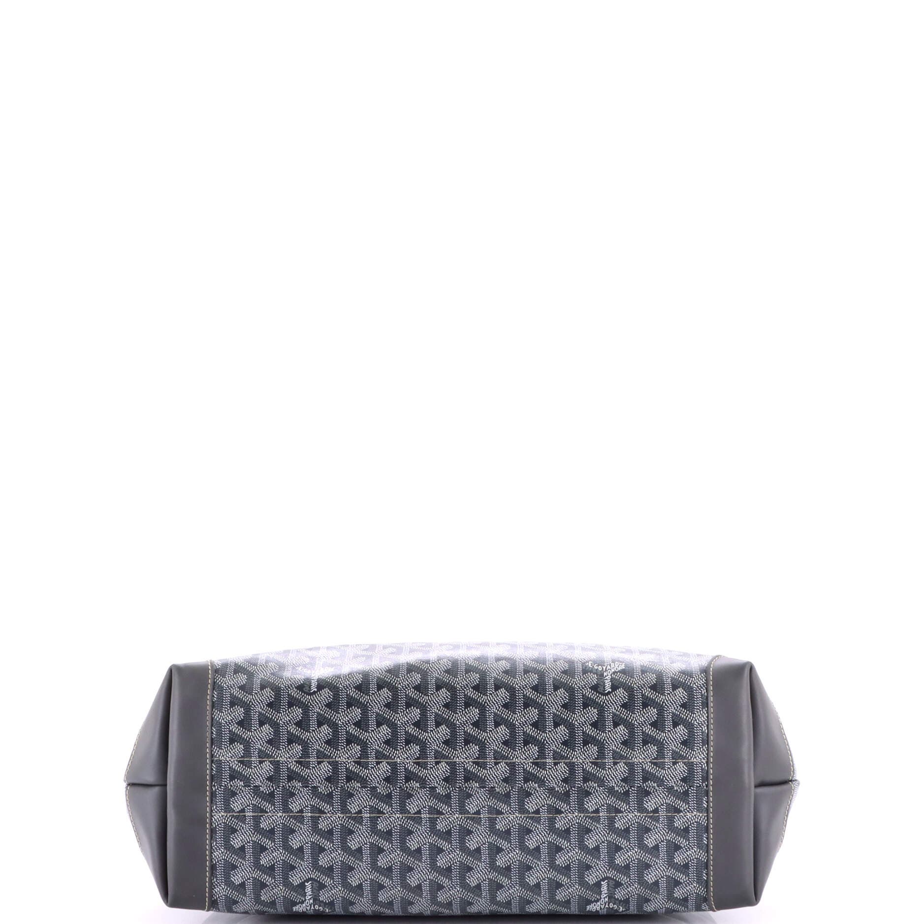 Pre-Owned Goyard Bellechasse Bag Coated Canvas PM, Alternate, color, Gray