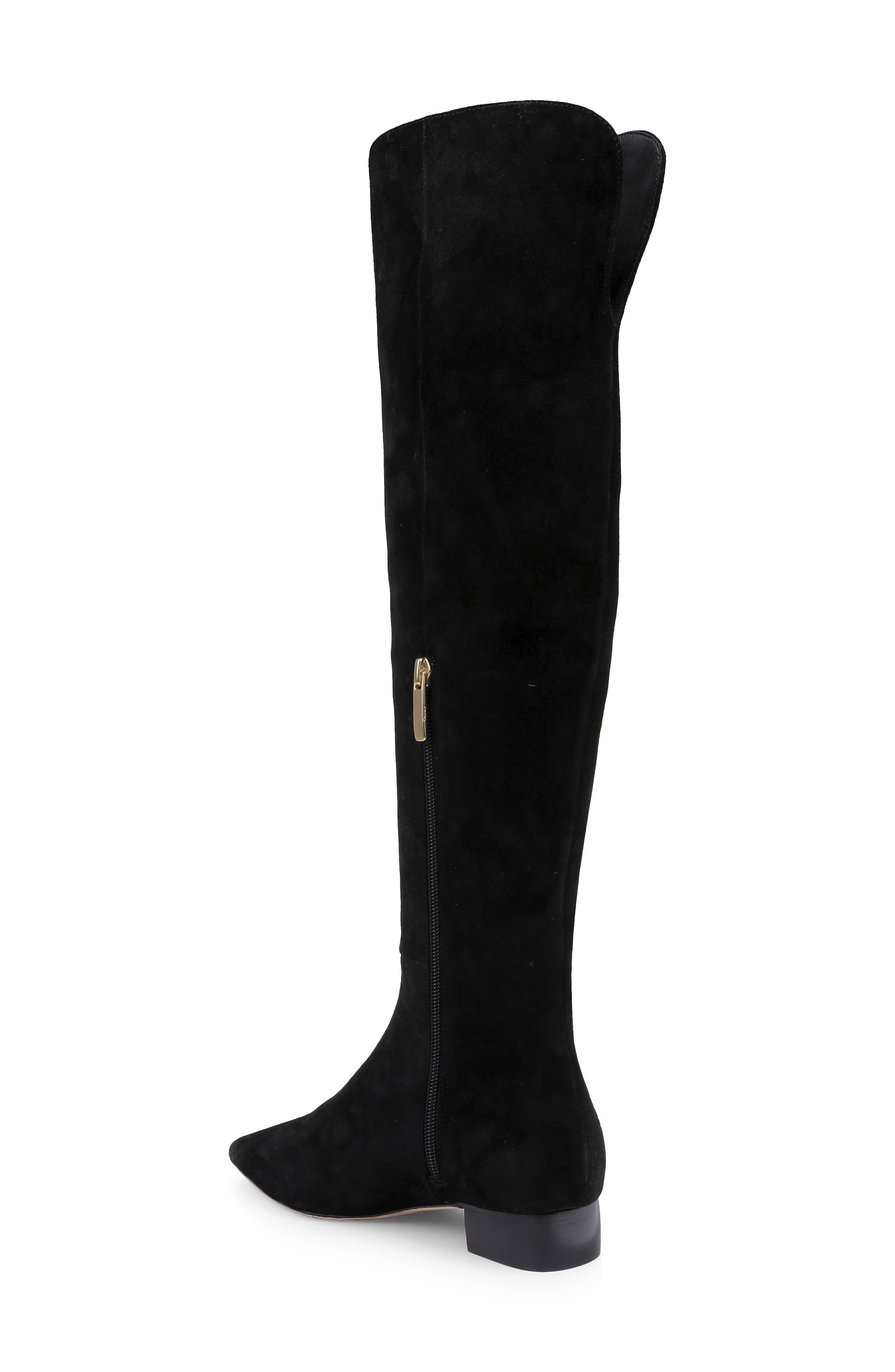 Grand Knee High Boot, Alternate, color, BLACK SUEDE