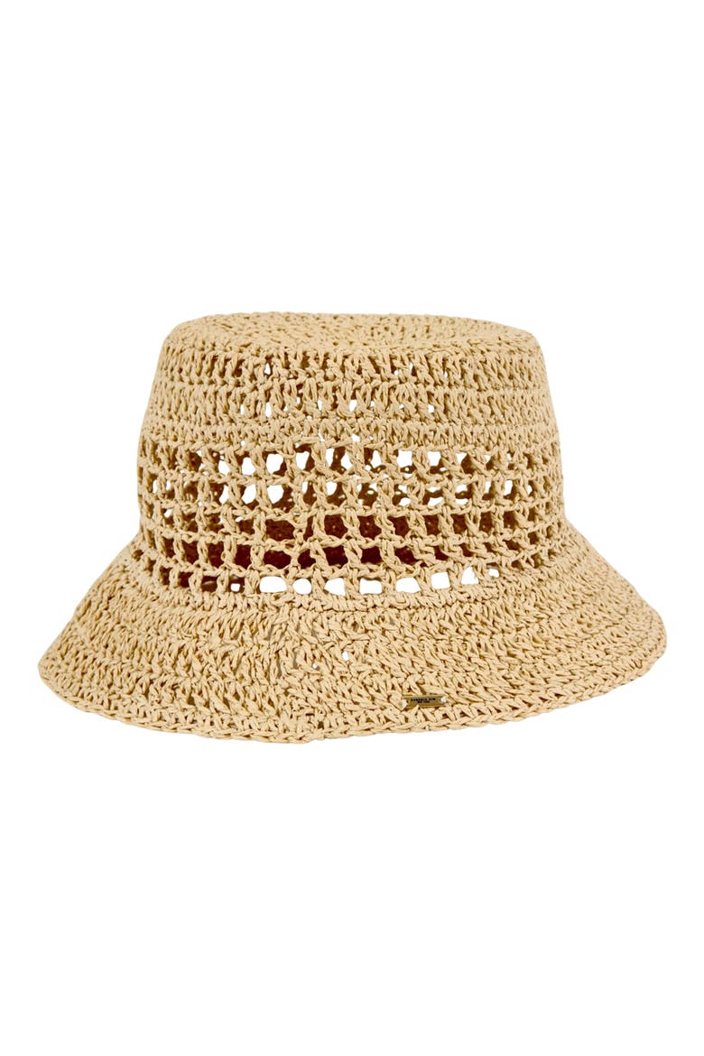 Jonah Crochet Straw Bucket Hat (Women) | Nordstrom