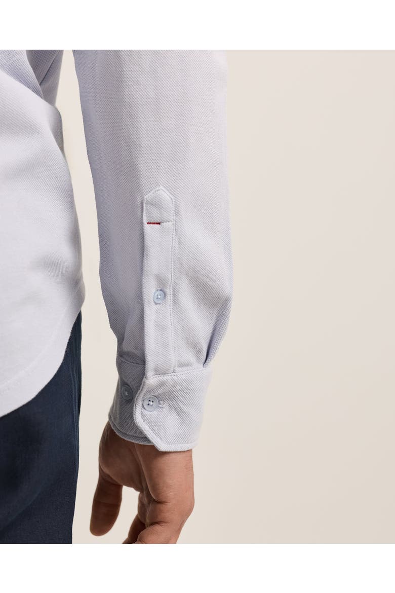 Giles Garment Dye Tailored-Fit Shirt, Alternate, color, Surfside Blue