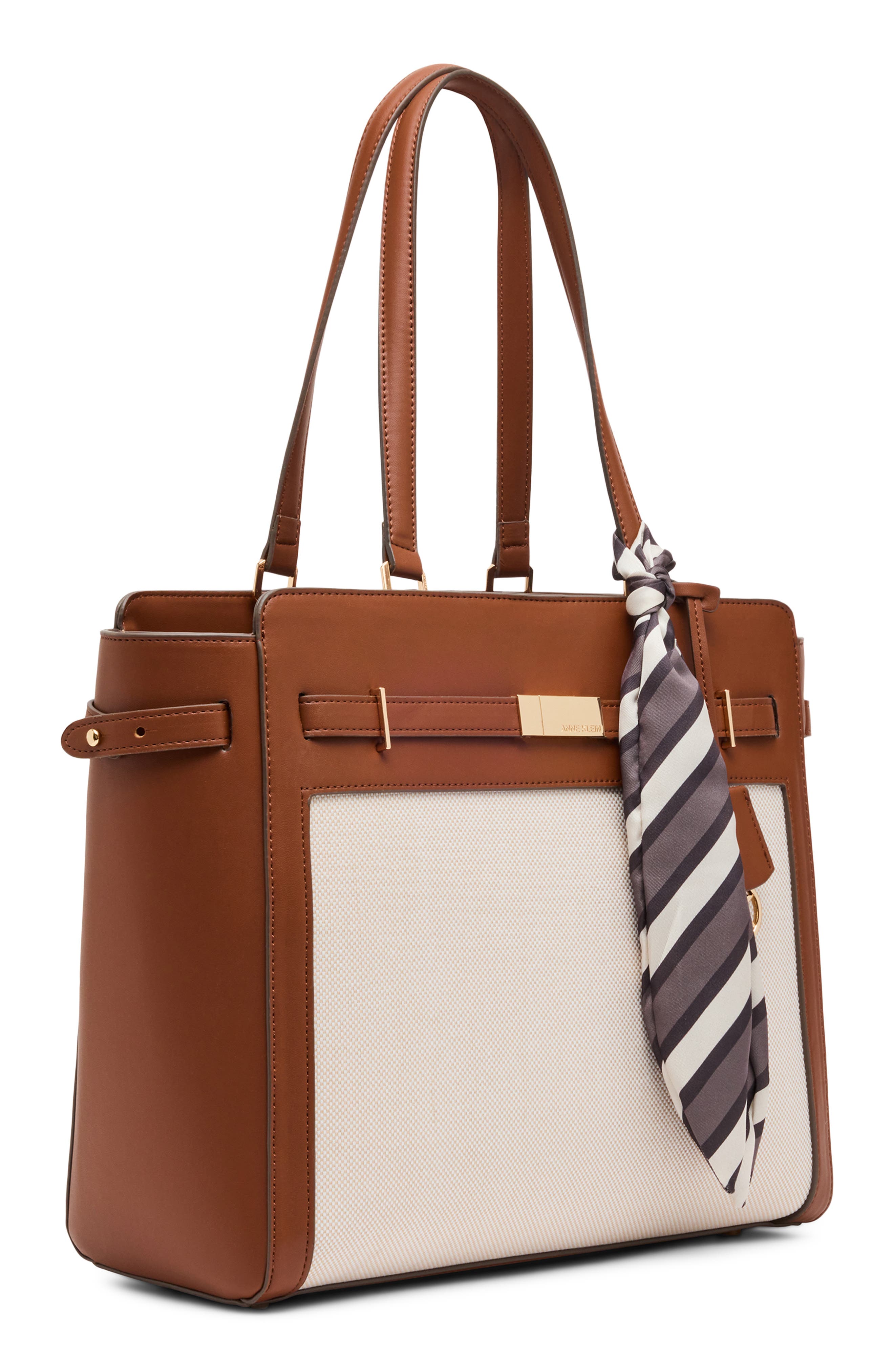 Anne Klein Top Handle Tote Bag, Alternate, color, Hazelnut