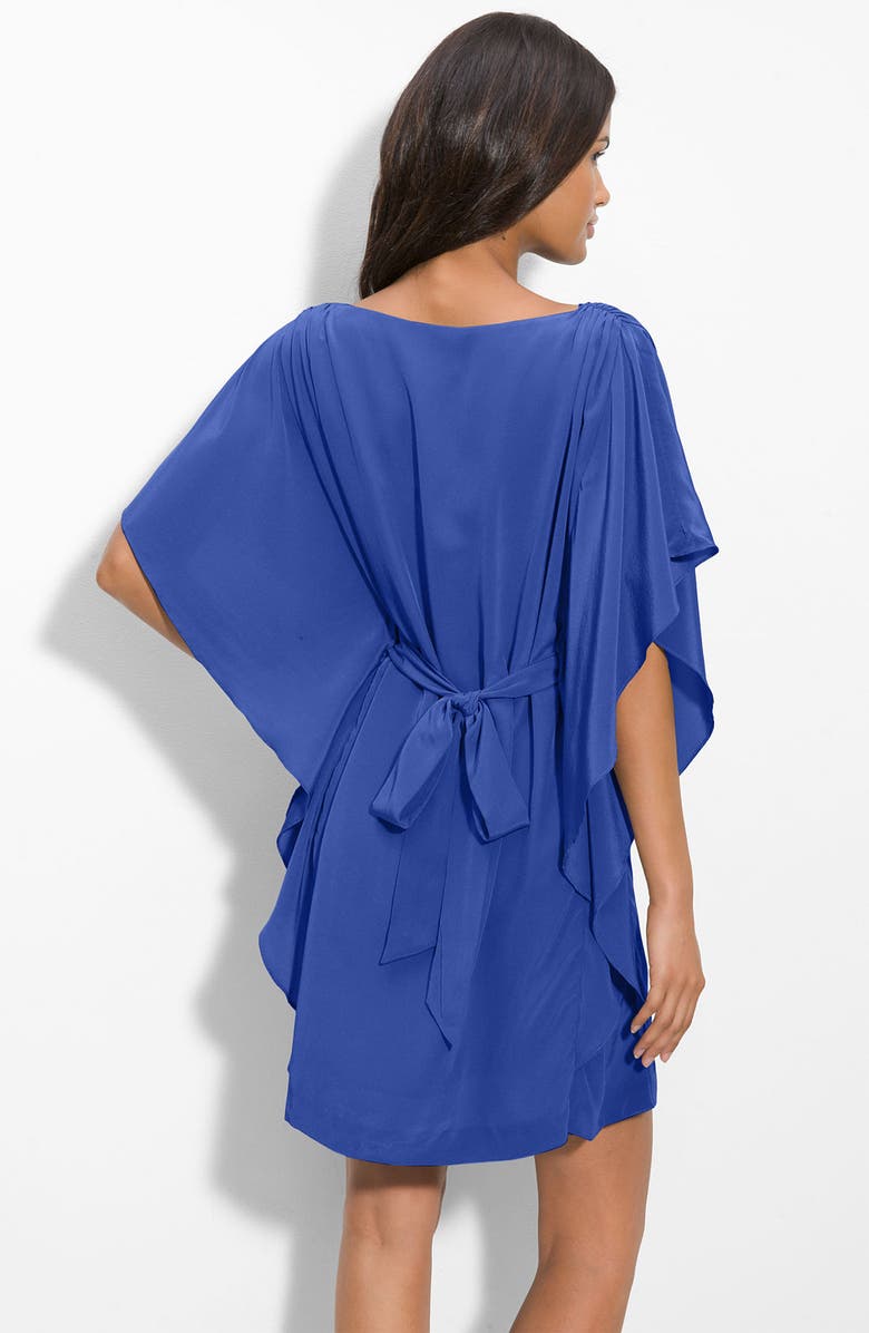 Suzi Chin for Maggy Boutique Tie Waist Silk Dress, Alternate, color,