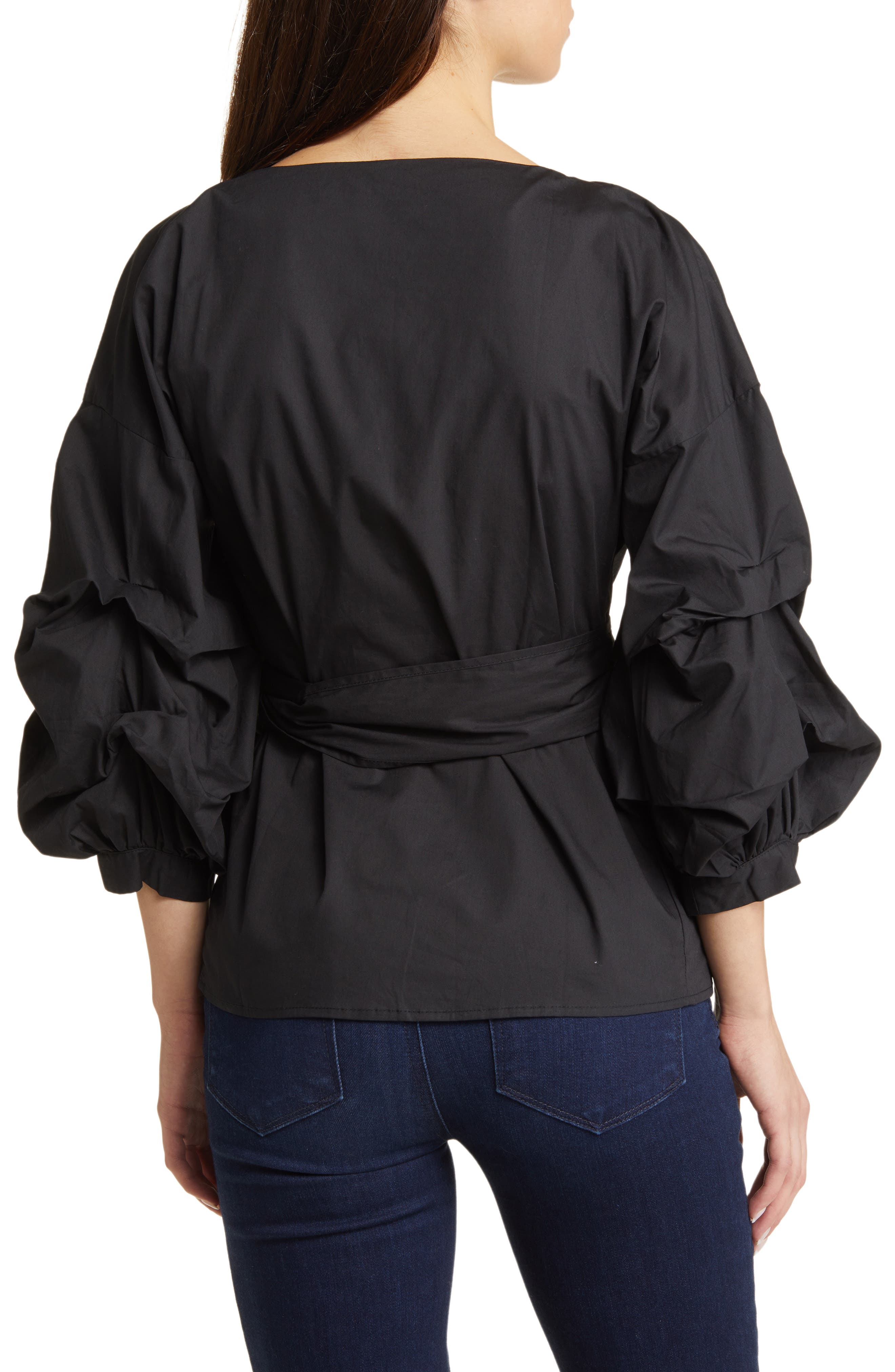 Anna Tie Waist Wrap Top - image 2