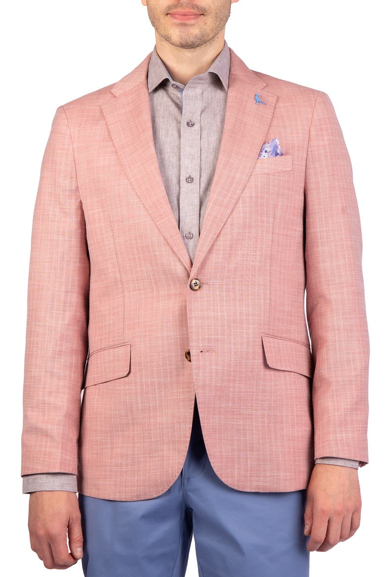 Dobby Sport Coat, Main, color, SUNWASHED RED