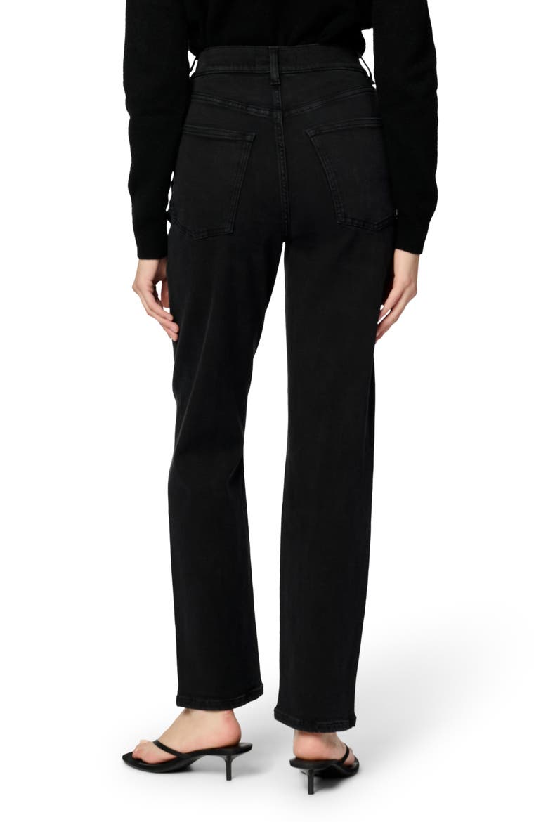 Ase Straight Leg Jeans, Alternate, color, JET BLACK