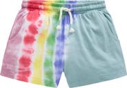 Mini Boden Kids' Tie Dye Cotton Jersey Shorts