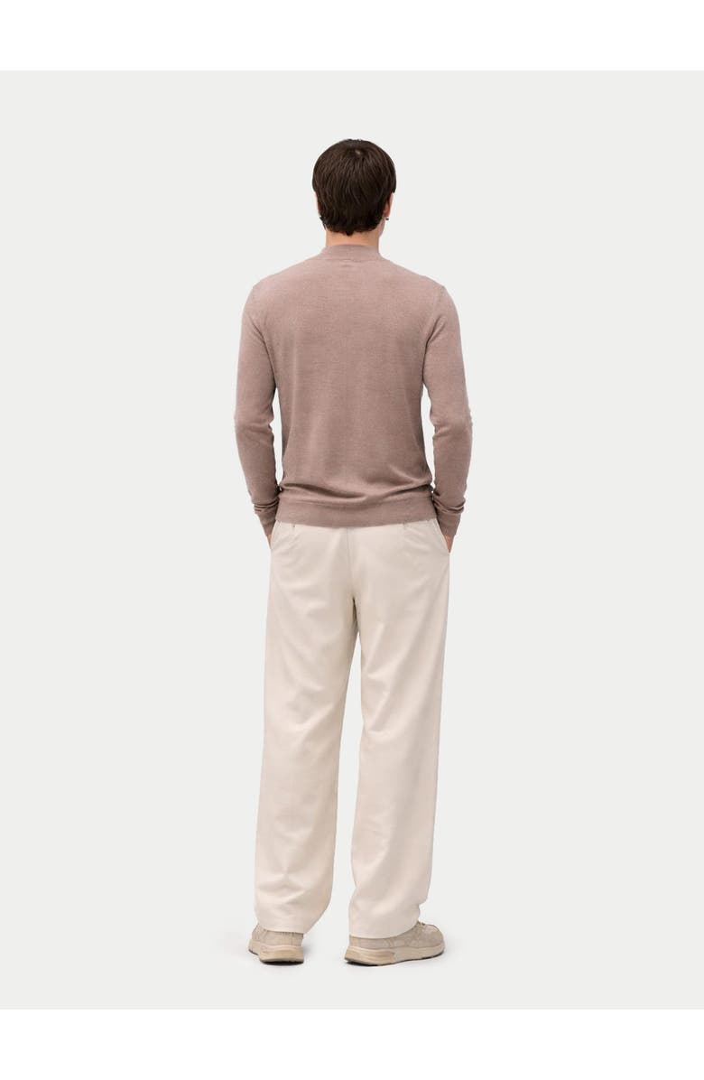 Gobi Cashmere Men Cashmere Silk High Neck Sweater, Alternate, color, Timber Wolf