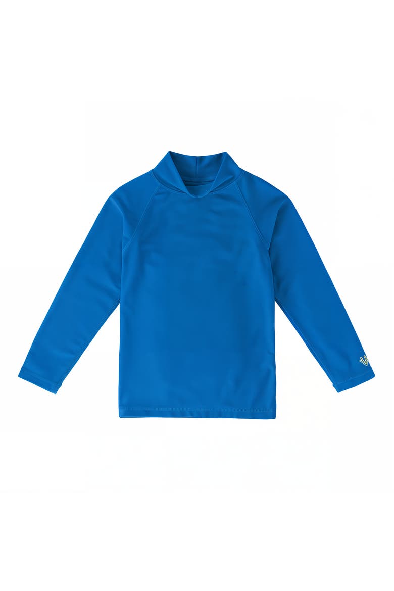 Neon Long Sleeve Sun & Swim Shirt, Main, color, Neon Blue