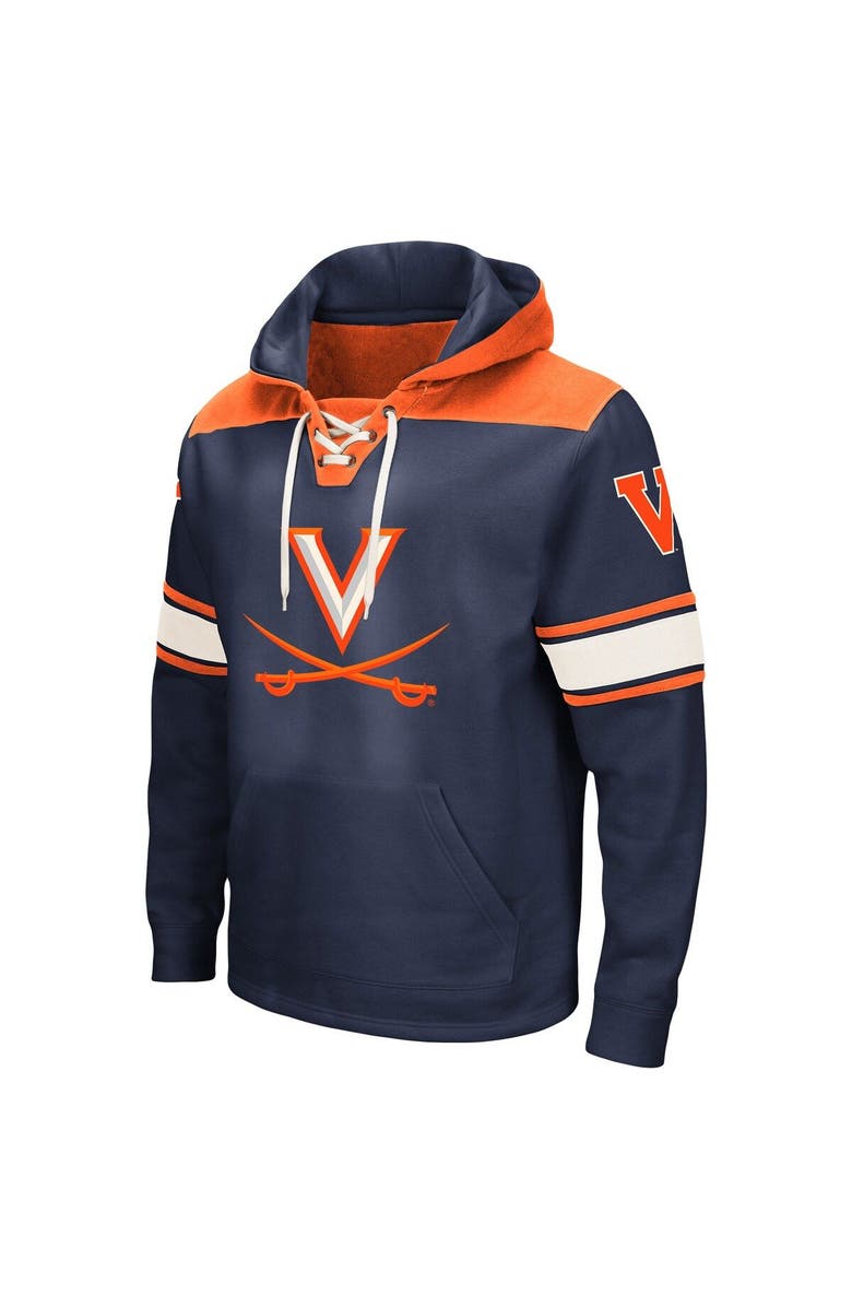 COLOSSEUM Men's Colosseum Navy Virginia Cavaliers 2.0 Lace-Up Pullover Hoodie, Alternate, color, Navy