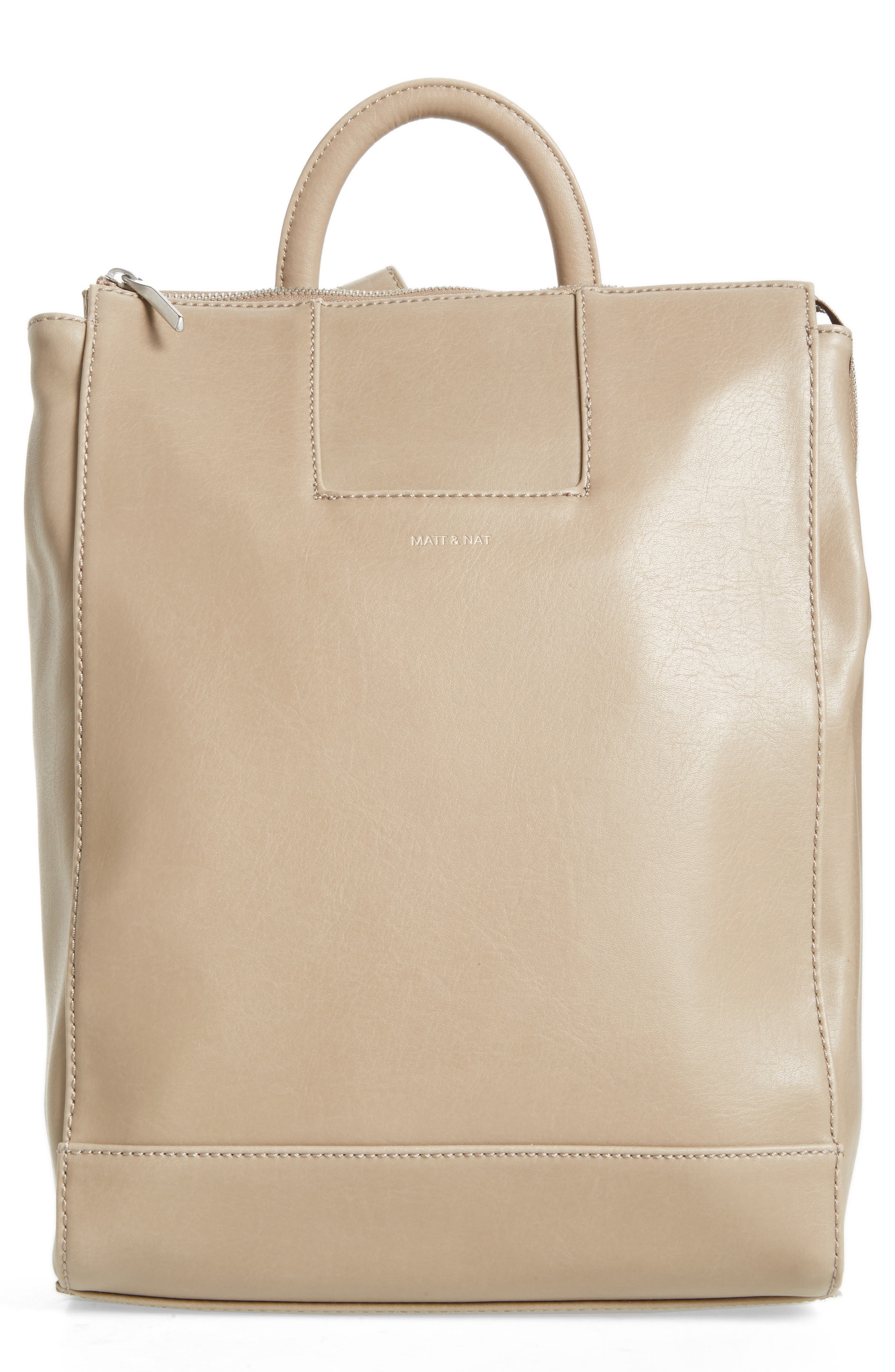 Matt & Nat 'Katherine' Faux Leather Backpack, Main, color, 