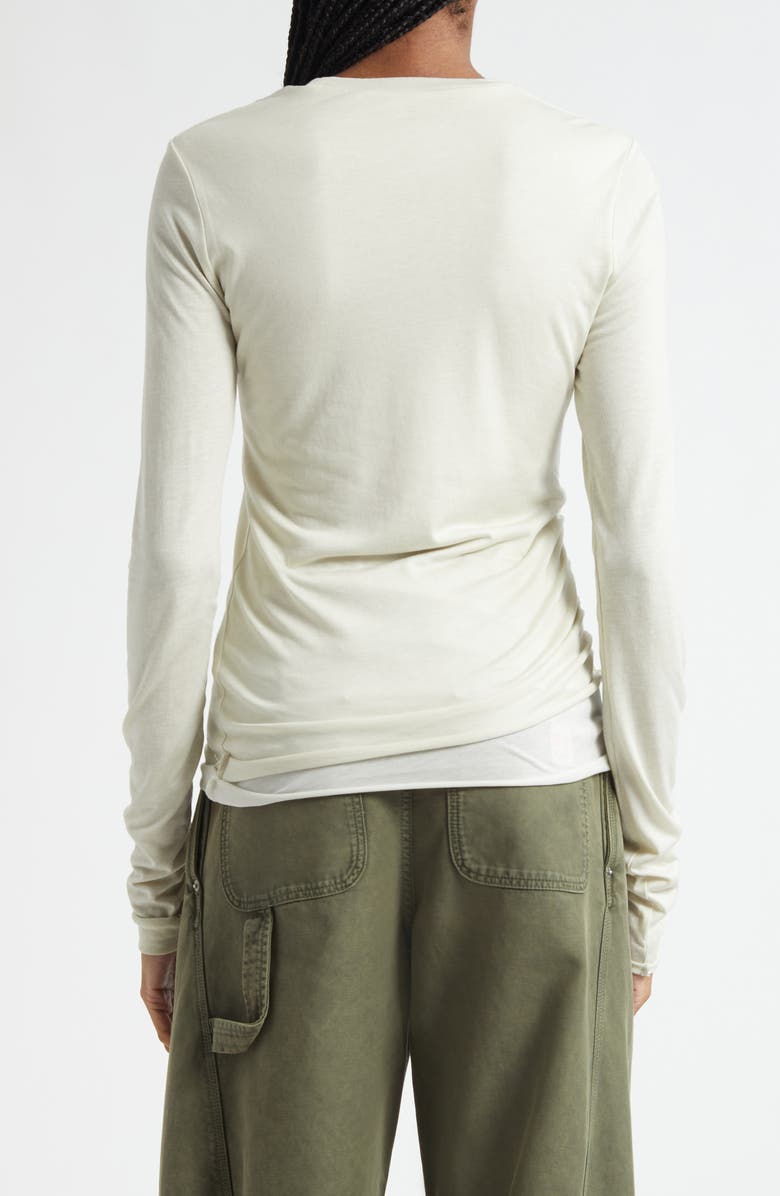 JW Anderson Draped Double Layer T-Shirt, Alternate, color, 103 Nougat