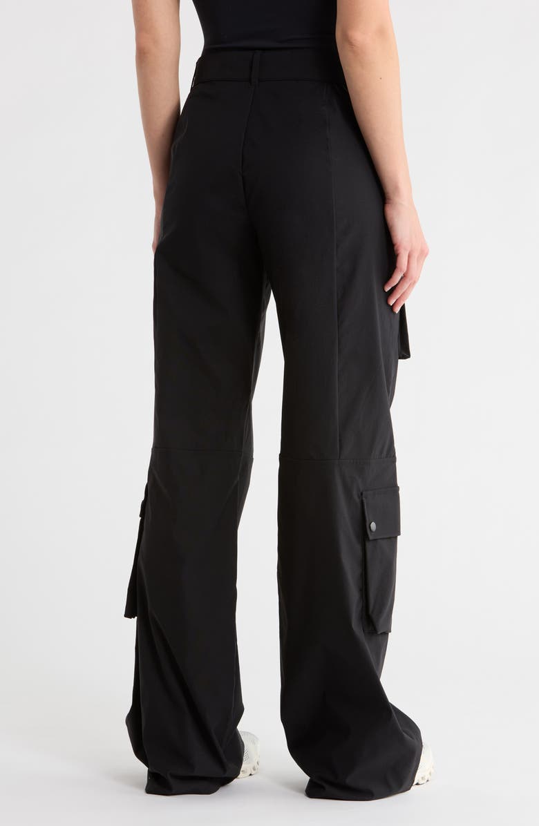 Faith Connexion Stretch Cargo Pants, Alternate, color, Black