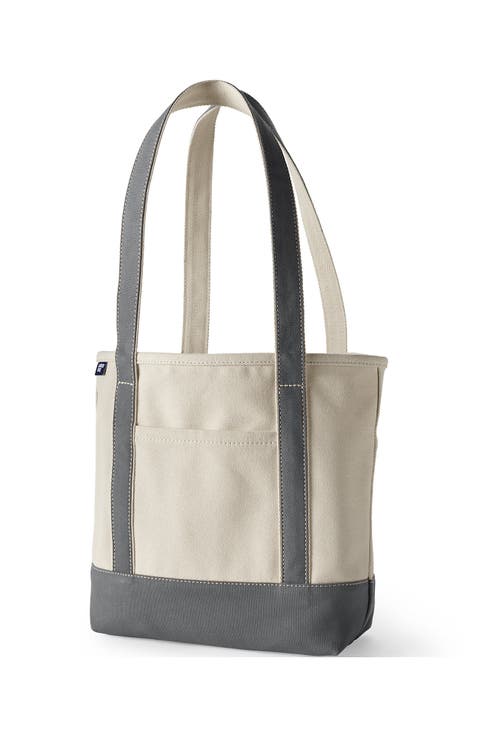 Open Top Canvas Tote Bag