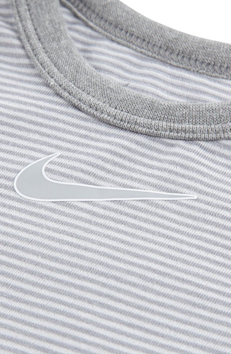 Nike Stripe Swooshfetti 2-Pack Bodysuits & Shorts Set, Alternate, color,