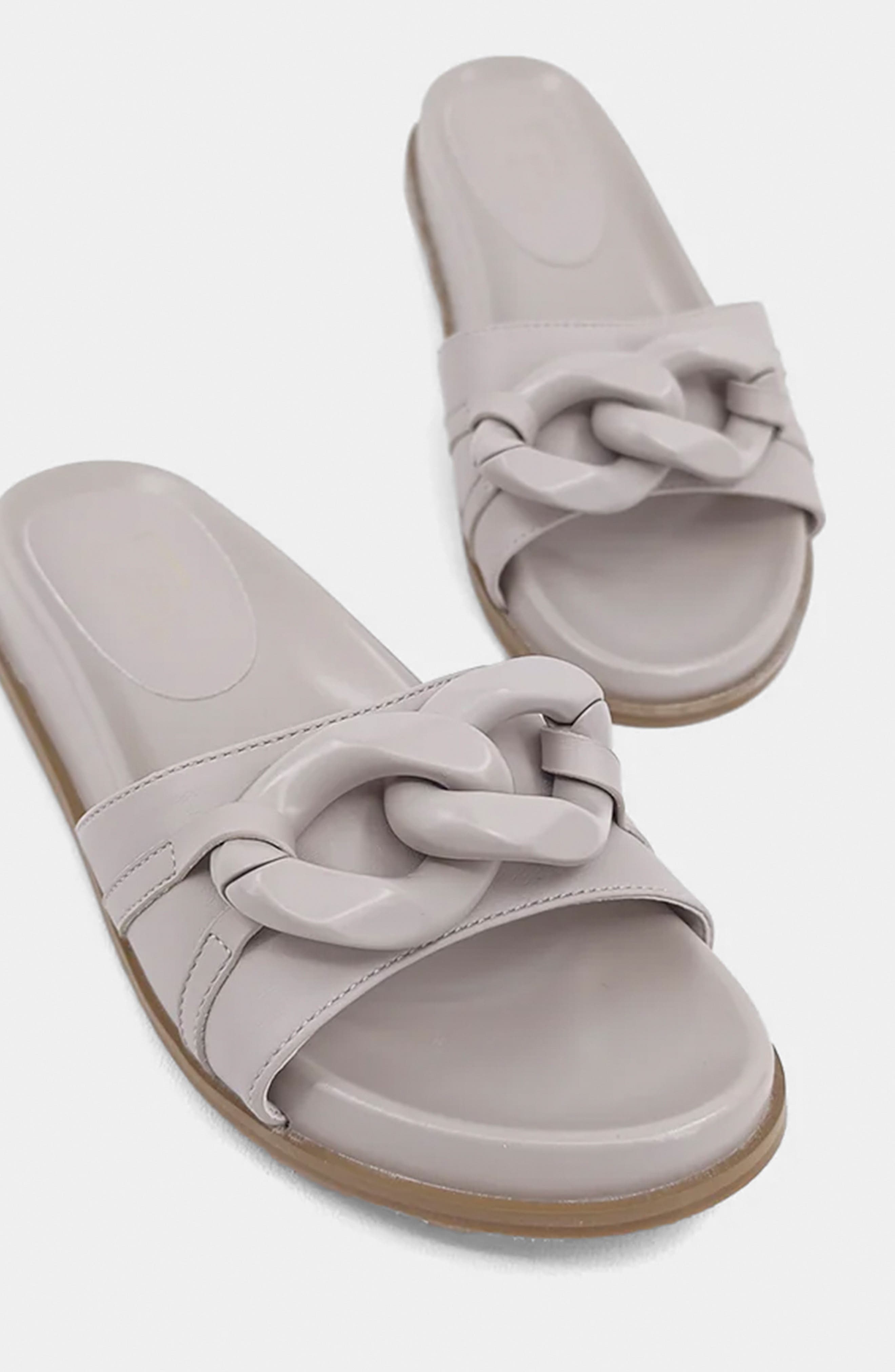 SHUSHOP Cassie Slide Sandal, Alternate, color, Mushroom