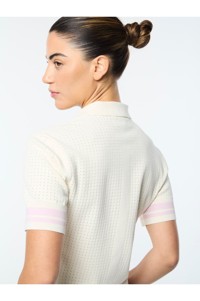 Leila Knit Polo, Alternate, color, GARDENIA