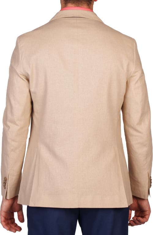 Tailorbyrd Linen Blend Sport Coat In Brown