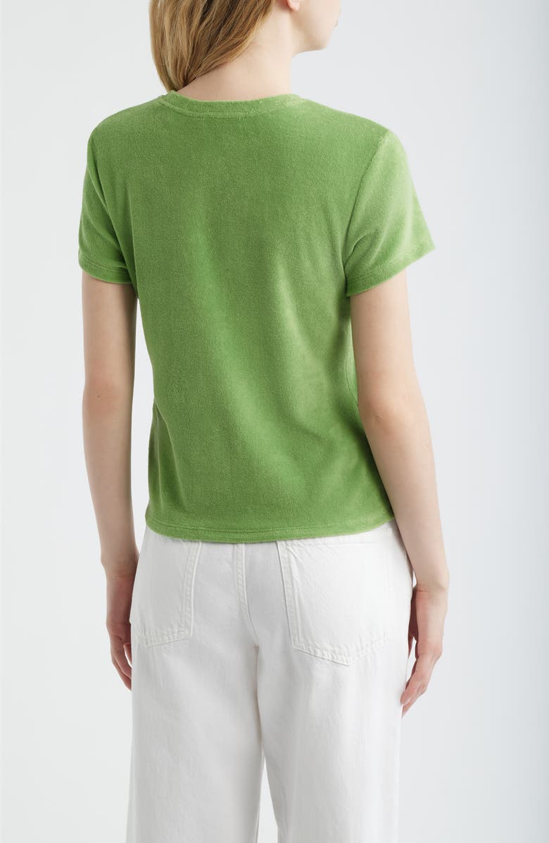 FRAME The Terry Baby Tee, Alternate, color, Peridot