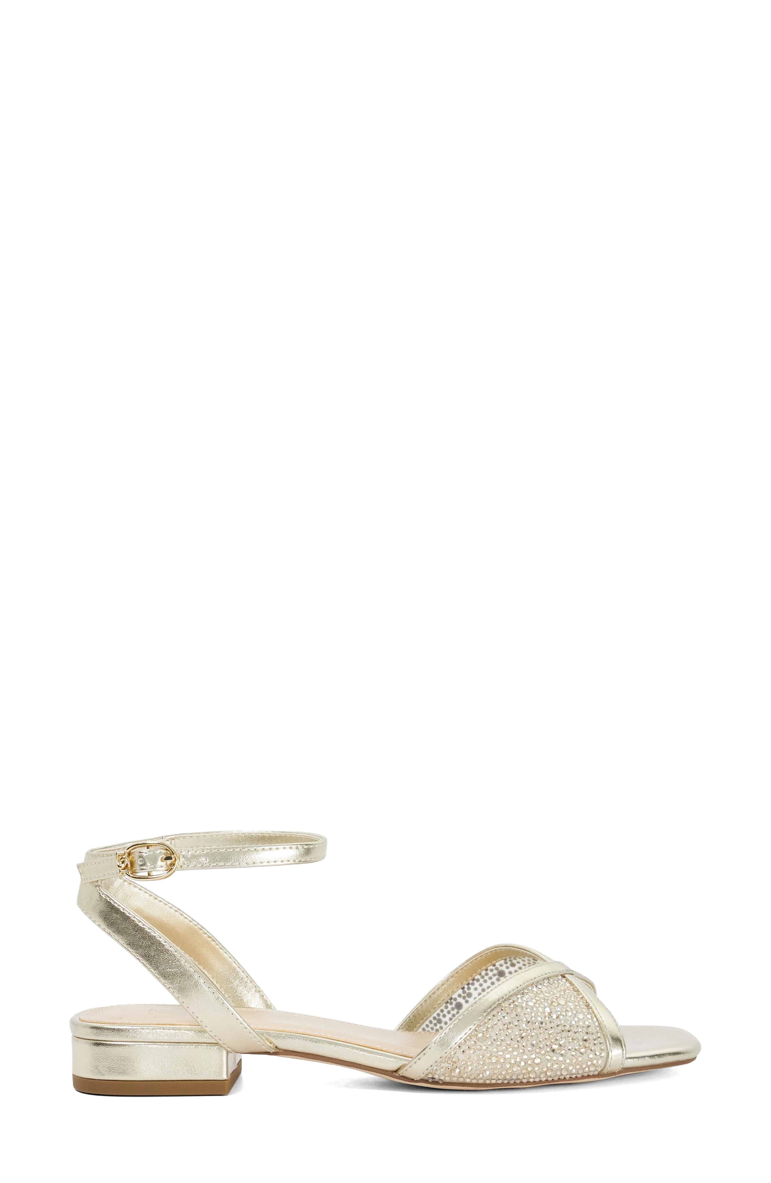 Dune London Naxxos Sandal, Alternate, color, Gold