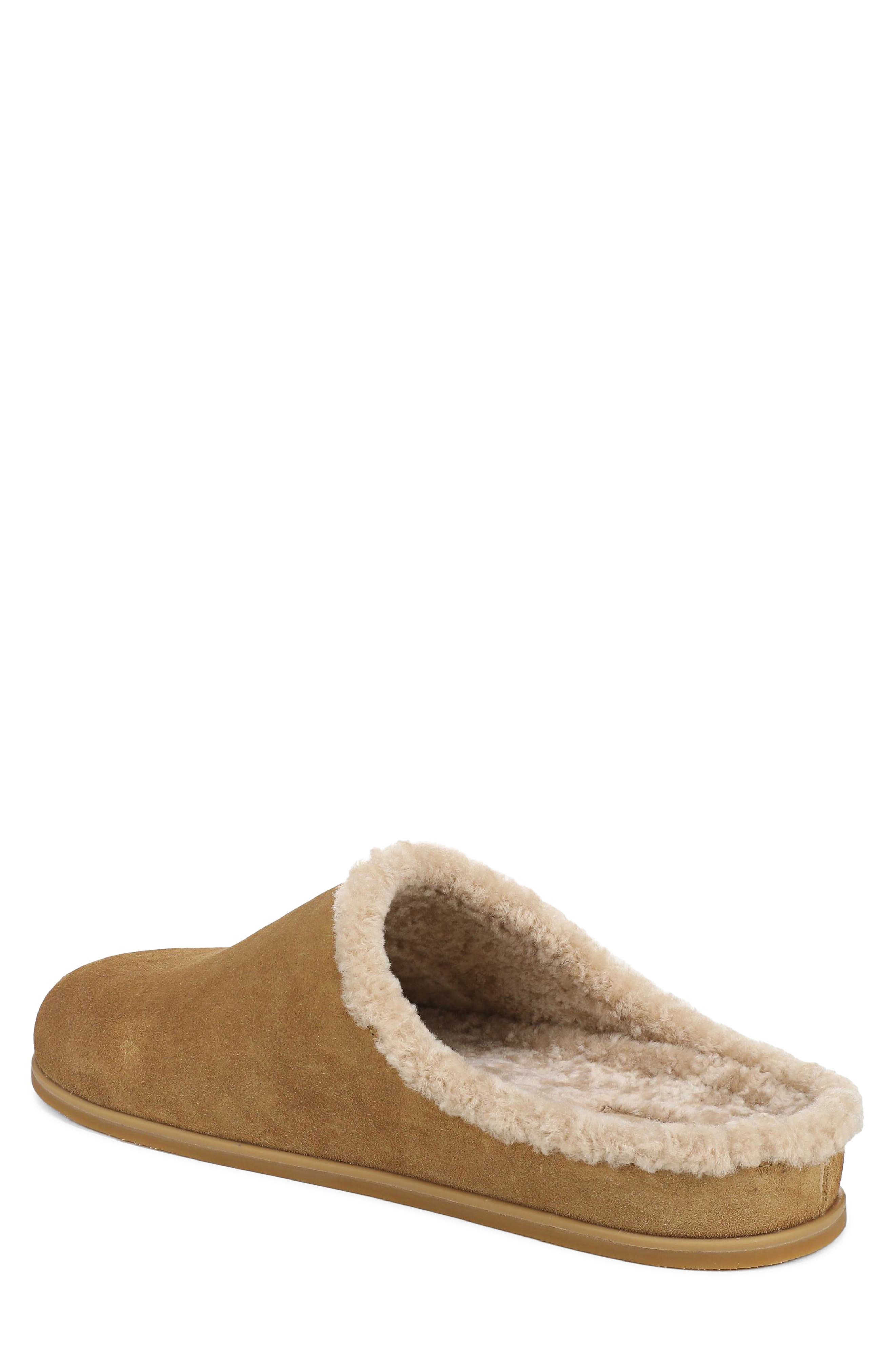 Leo Genuine Shearling Scuff Slipper, Alternate, color, HONEY BROWN
