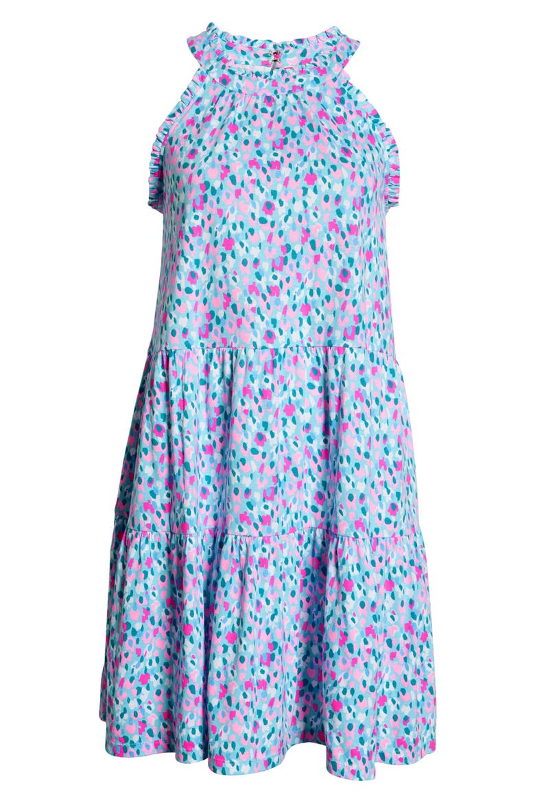 Jerrica Dot Print Sleeveless Dress, Alternate, color, MULTI HOTTIE DOTTIE