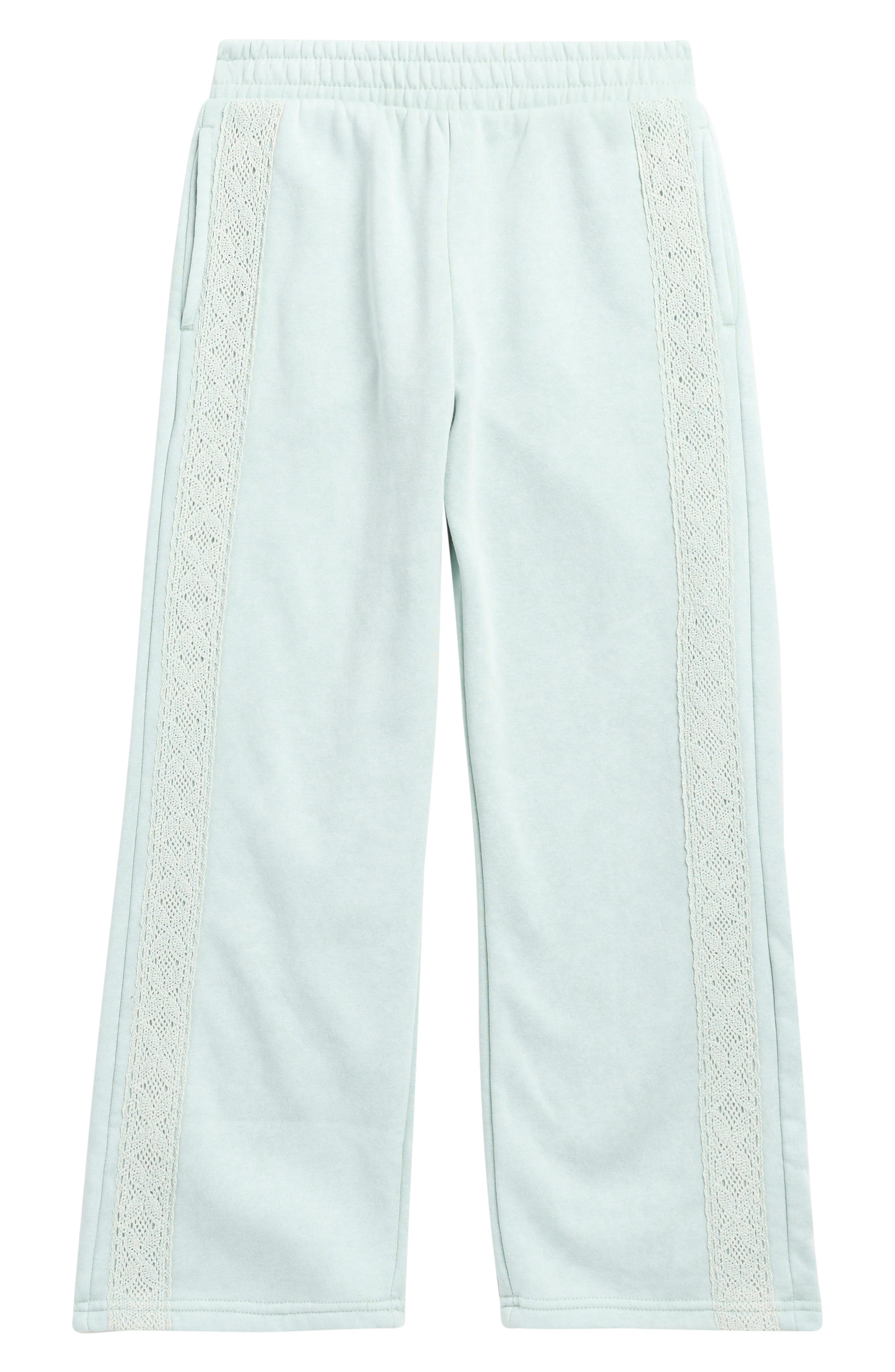 PINK ROSE Kids' Lace Side Wide Leg Pants