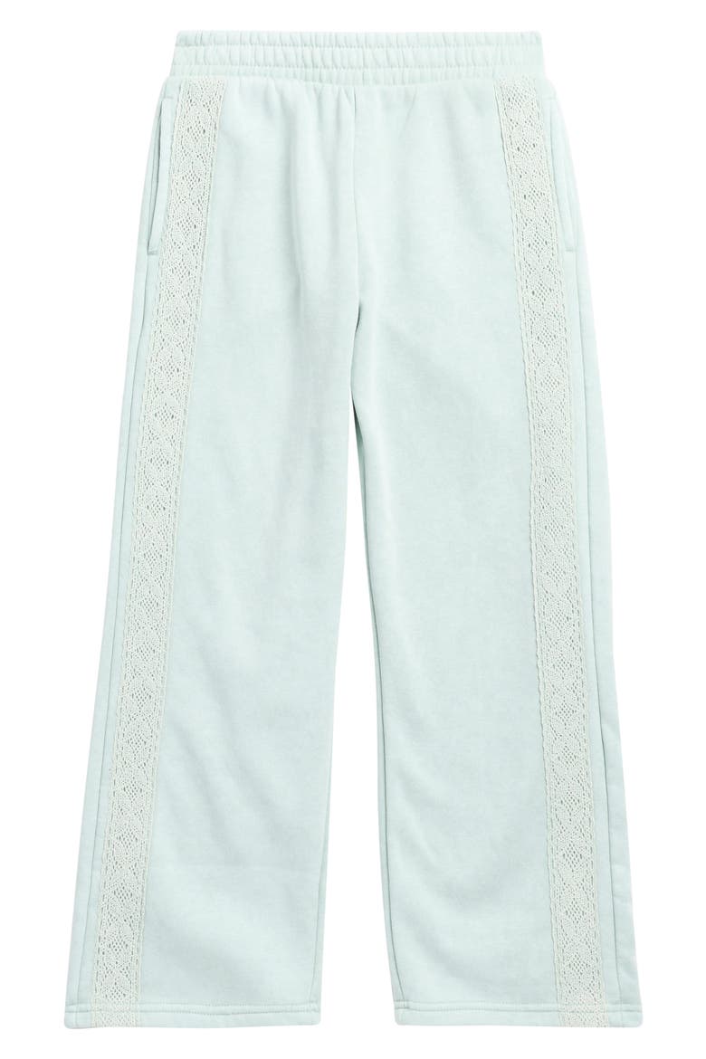 Kids' Lace Side Wide Leg Pants, Main, color, SURF SPRAY