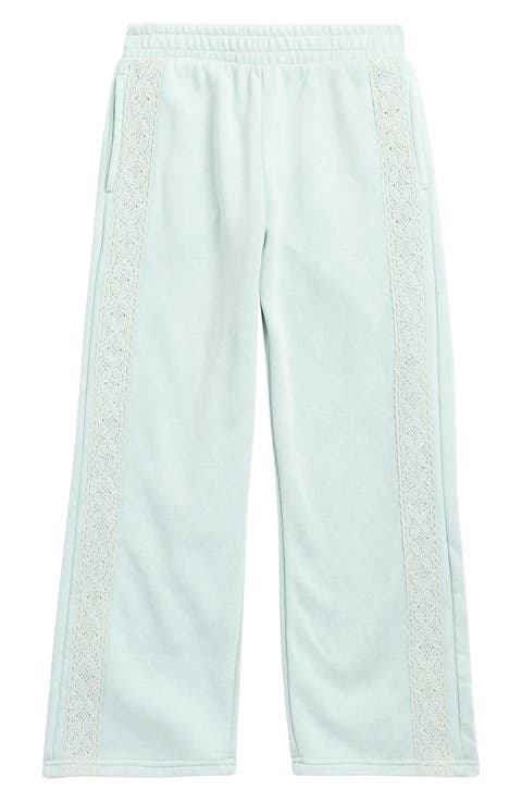 Kids' Lace Side Wide Leg Pants (Big Kid)