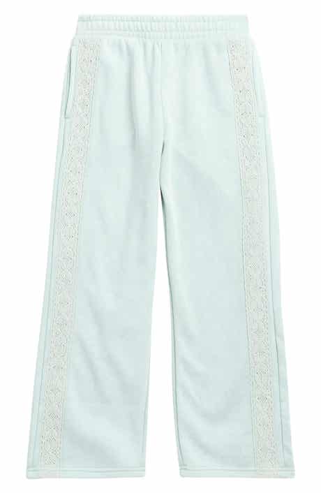 PINK ROSE Kids' Lace Side Wide Leg Pants