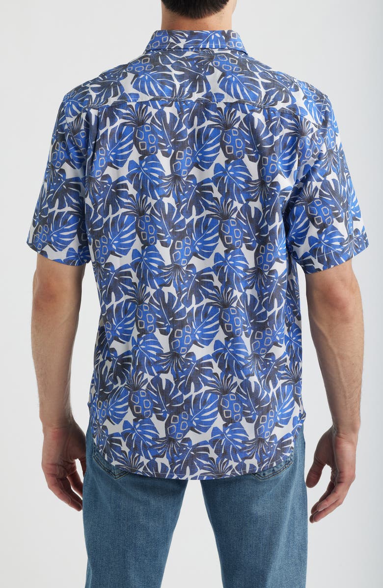Tommy Bahama Coastal Ease Piña Party IslandZone<sup>®</sup> Short Sleeve Button-Up Shirt, Alternate, color, Sandstone