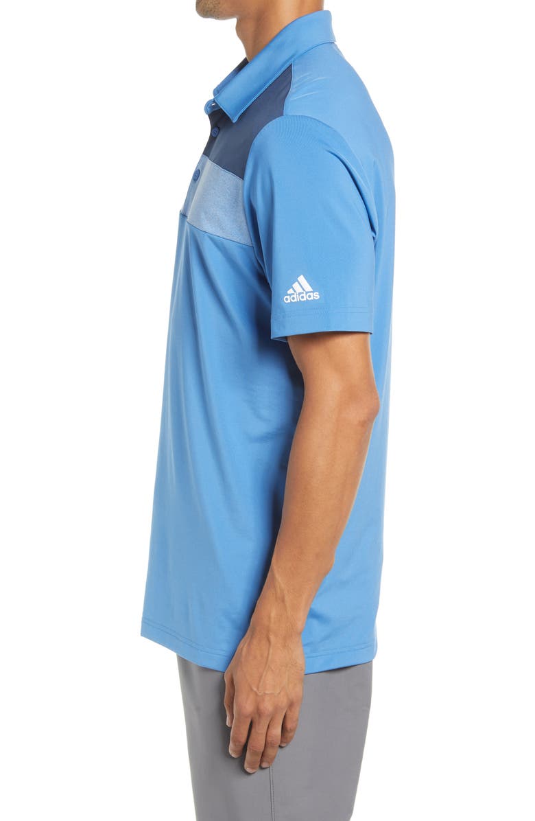 adidas Golf Men's Stretch Colorblock Polo Shirt, Alternate, color,