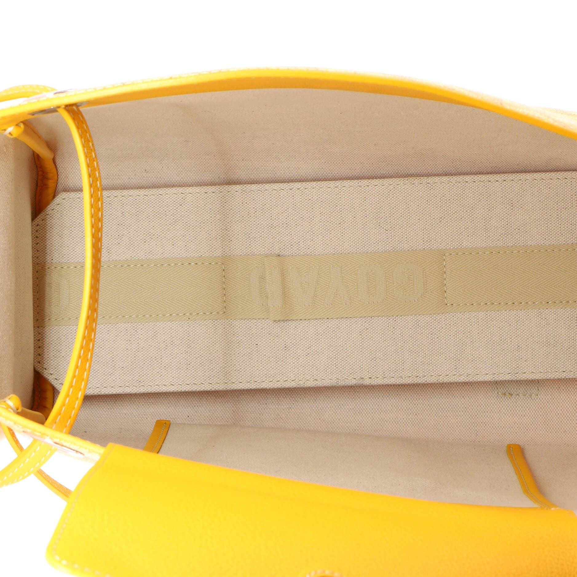 Pre-Owned Goyard Rouette Bag Coated Canvas PM, Alternate, color, Yellow