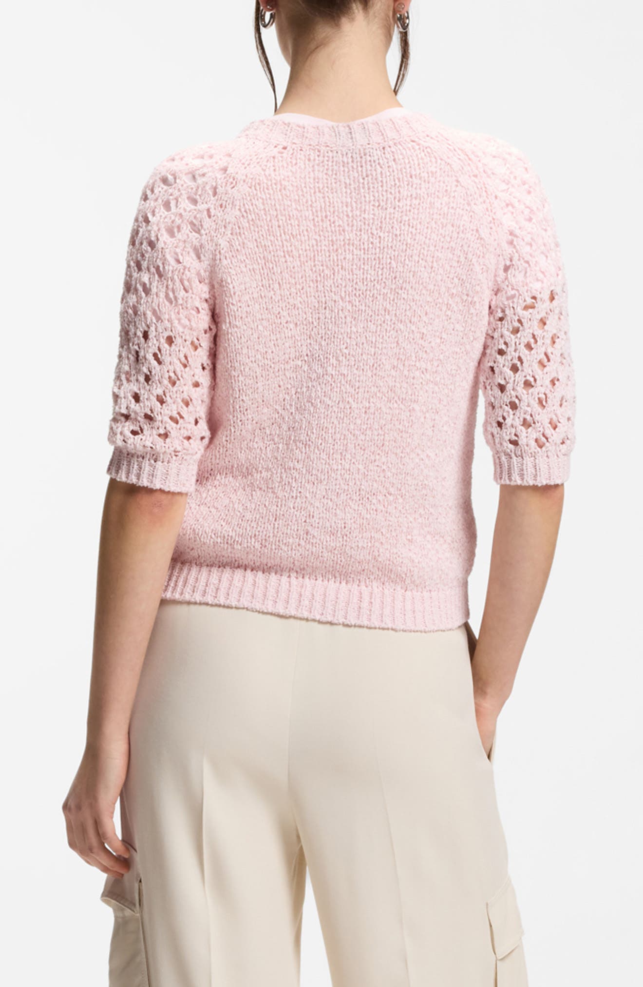Fanuka Openwork Detail Sweater - image 2