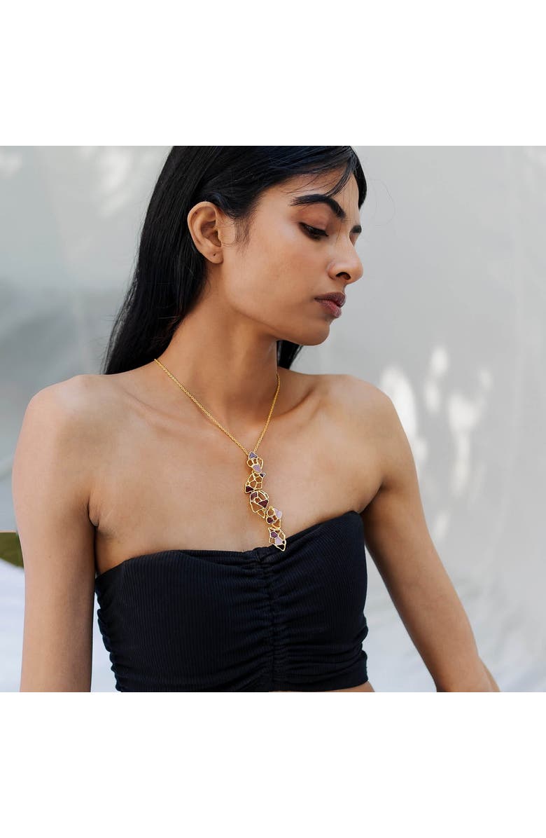 Dhwani Bansal GAIA NECKLACE, Alternate, color, Gold Plated