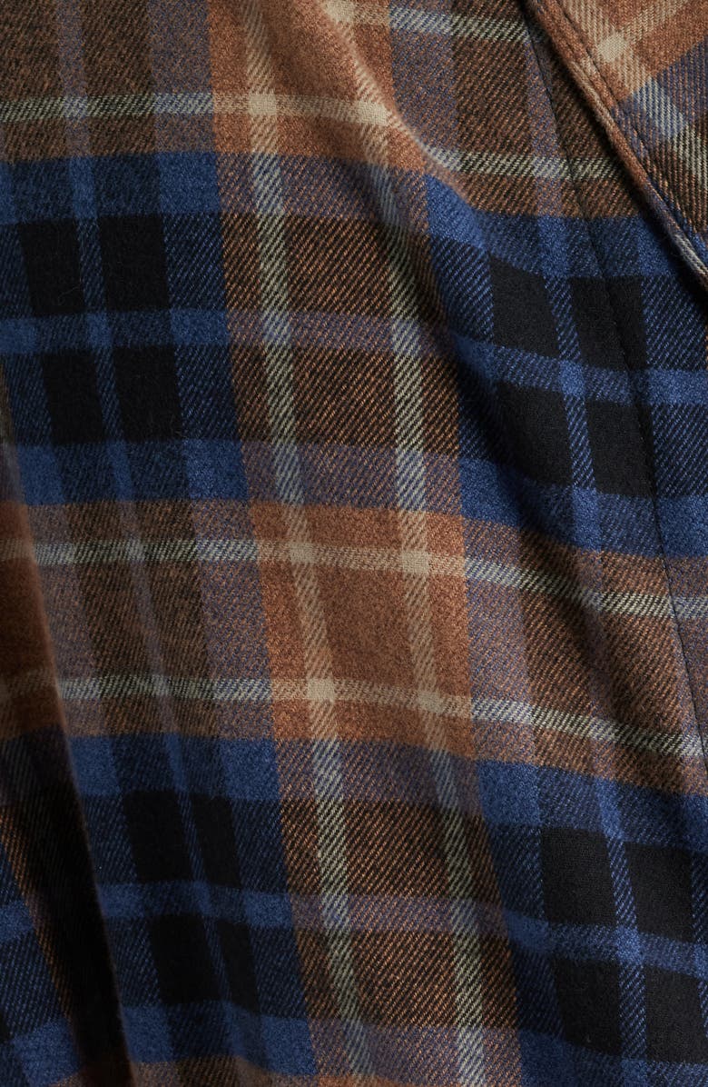 Majestic International Time Out Flannel Robe, Alternate, color, Sienna