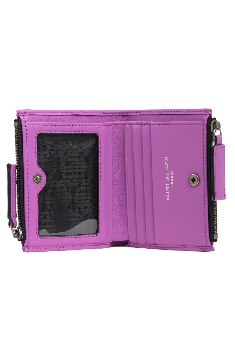 Kurt Geiger London Quilted Leather Mini Wallet Purse, Alternate, color, 