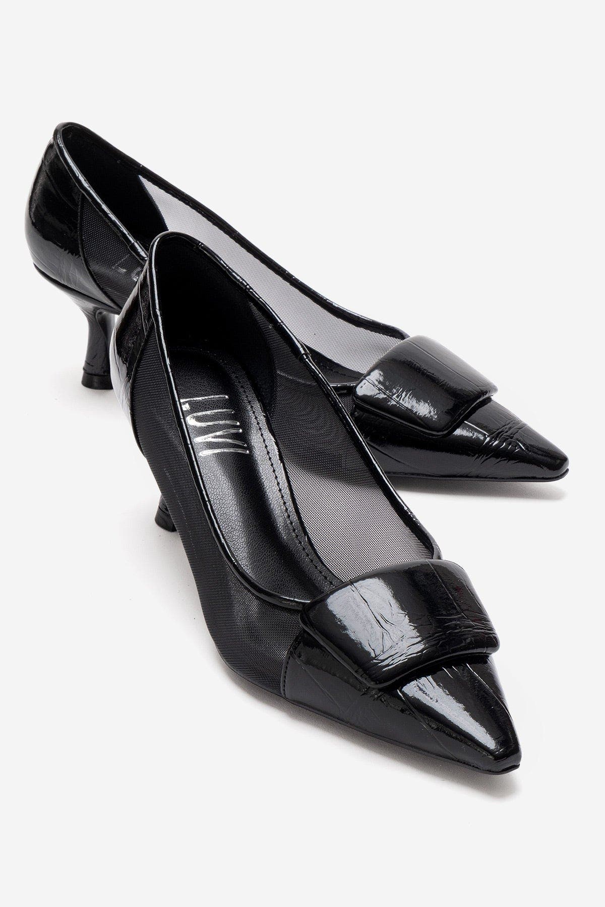 Prologue Shoes Ola Stiletto Pump, Alternate, color, Black Patent