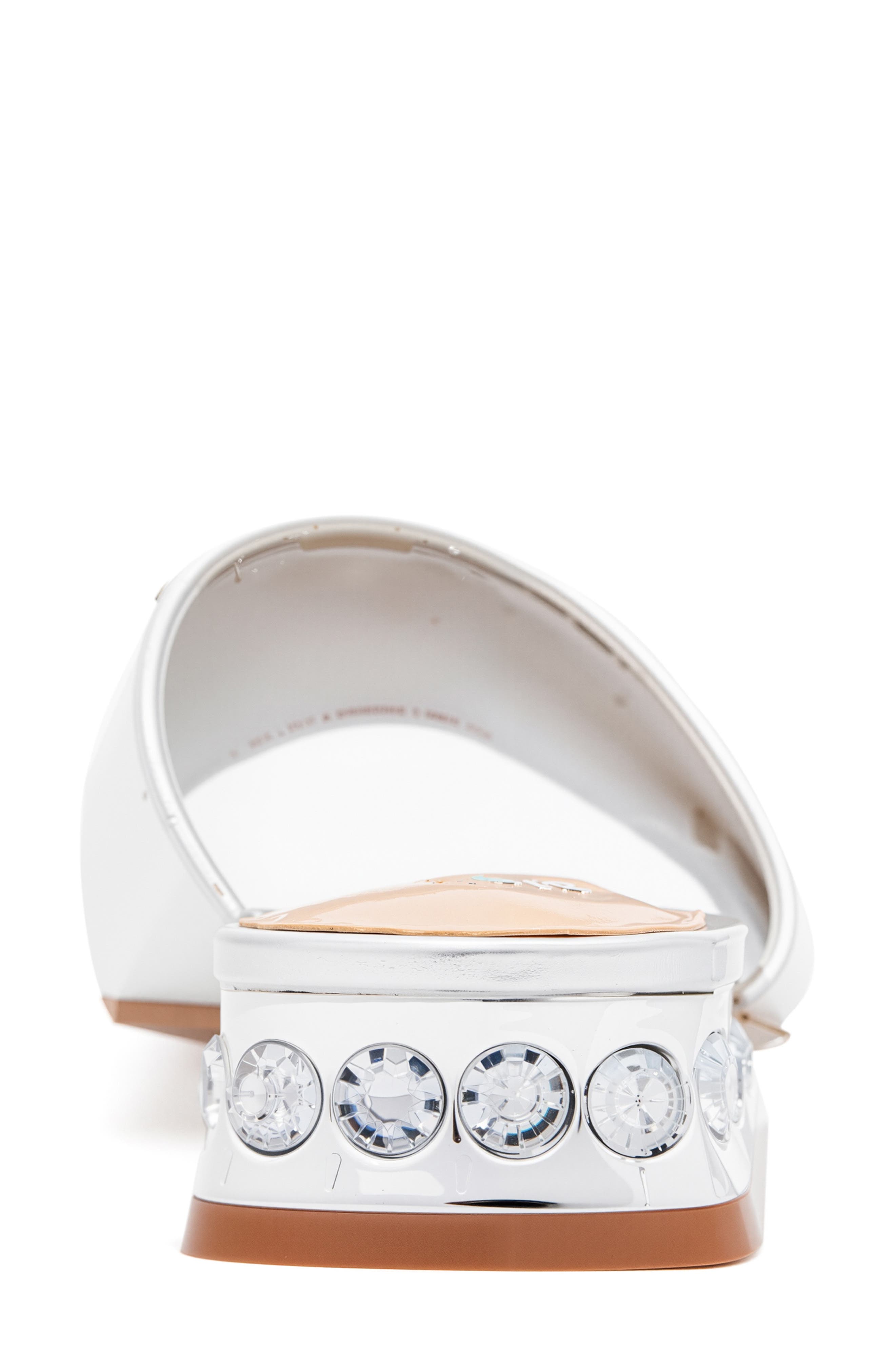Charm Crystal Embellished Sandal, Alternate, color, SILVER
