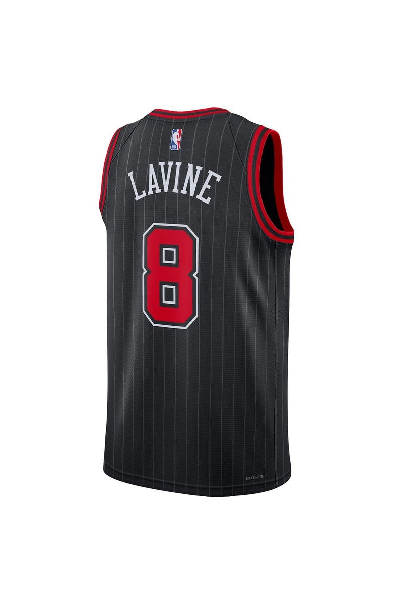 Jordan Brand Unisex Jordan Brand Zach LaVine Black Chicago Bulls Swingman Jersey - Statement Edition, Alternate, color, 
