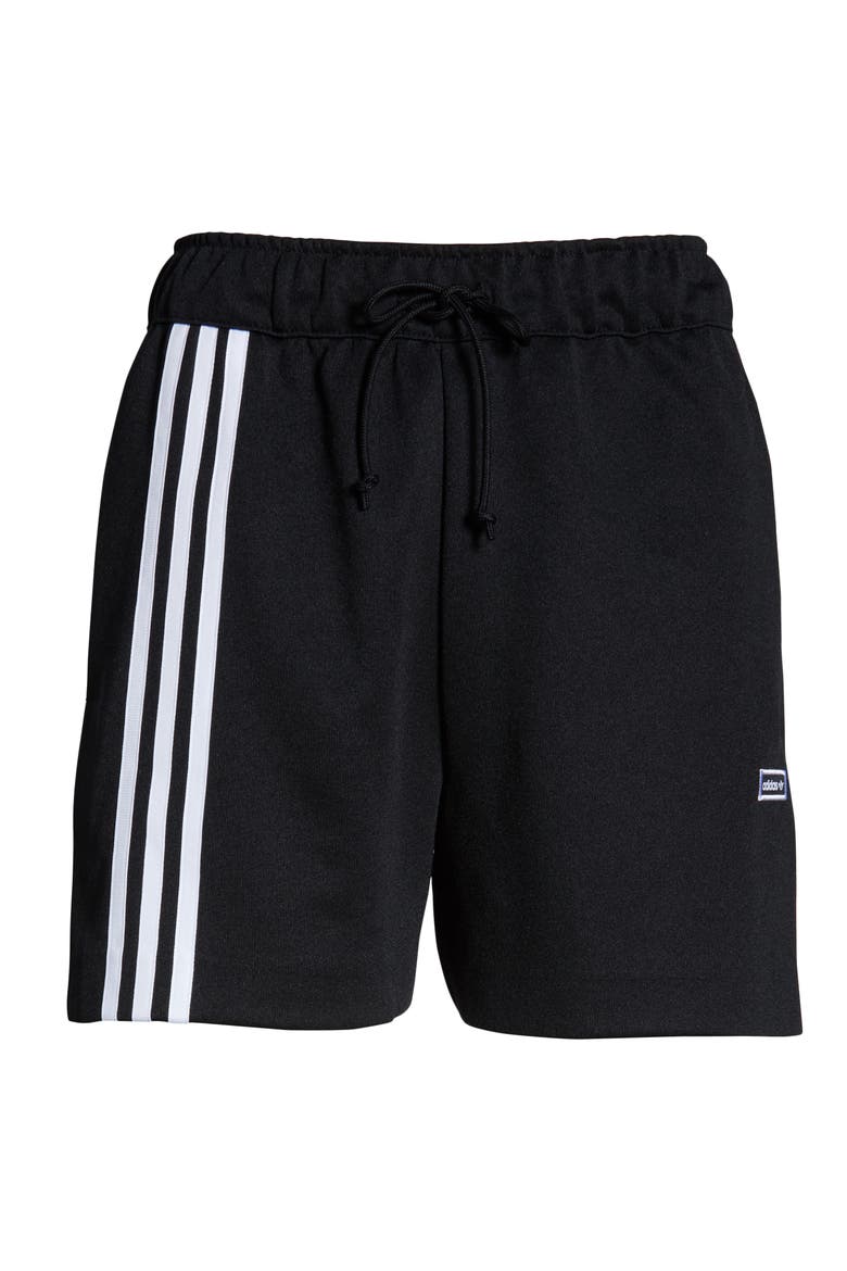 adidas Orignals 3-Stripes Athletic Shorts, Alternate, color, BLACK