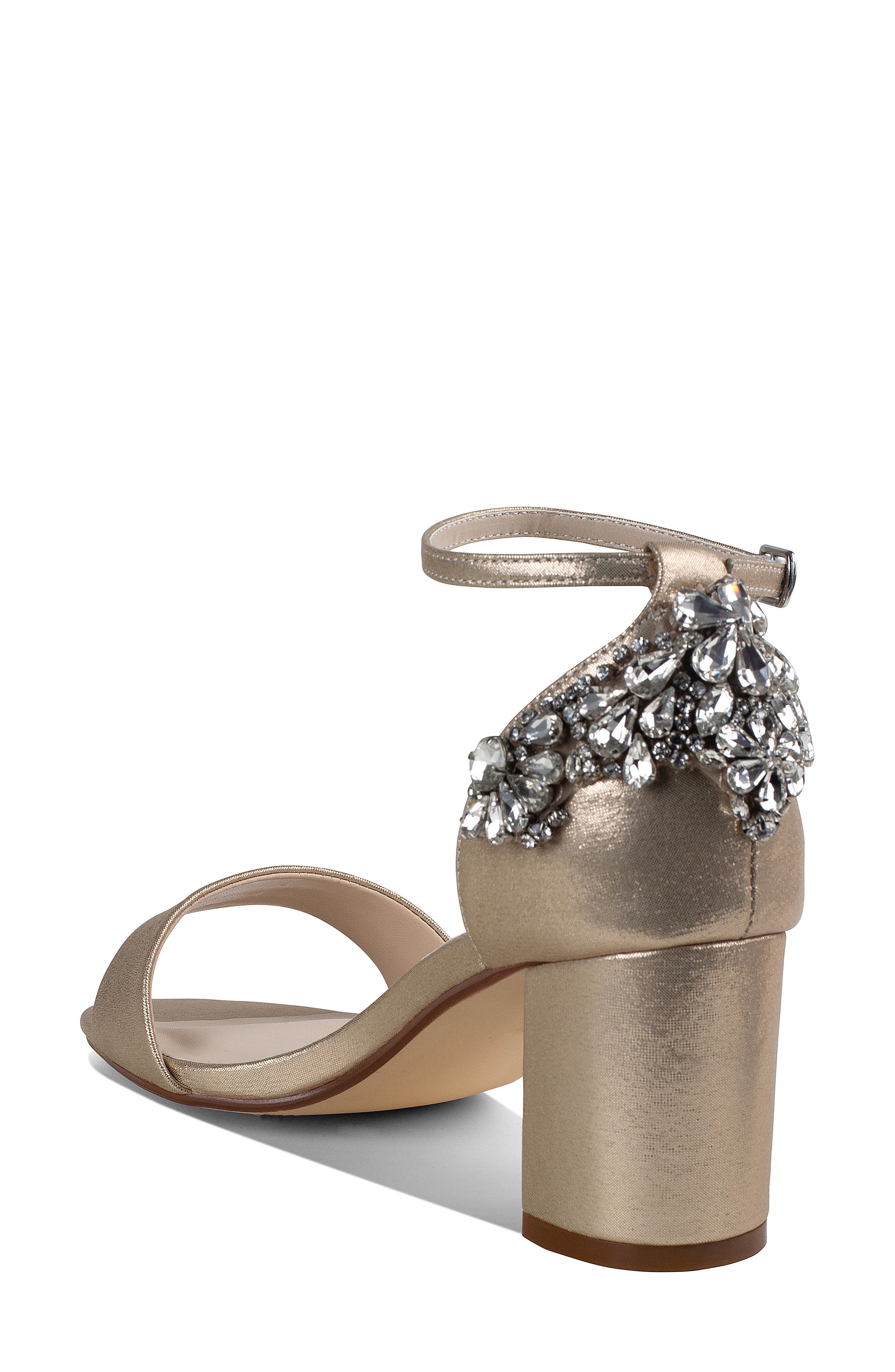 Touch Ups Olivia Ankle Strap Sandal, Alternate, color, Champagne