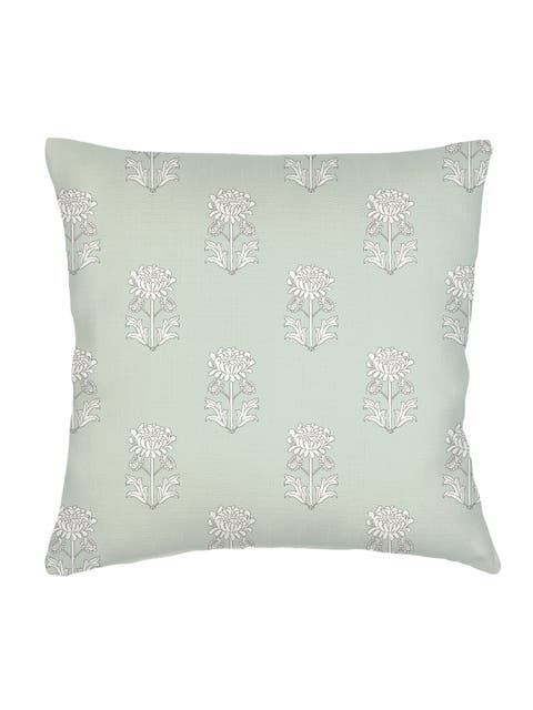 Block Print Linen Euro Pillow with Down Insert
