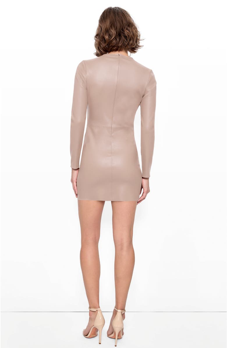 AS by DF Demeter Stretch Leather Dress, Alternate, color, Chai