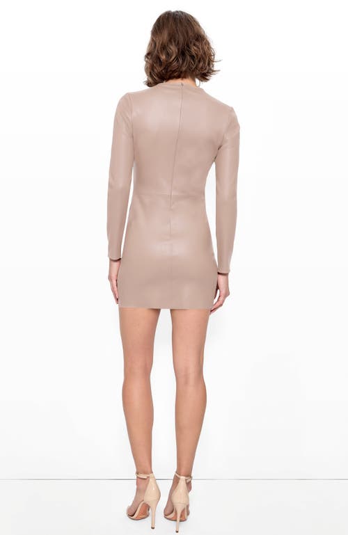 As By Df Demeter Stretch Leather Dress In Chai