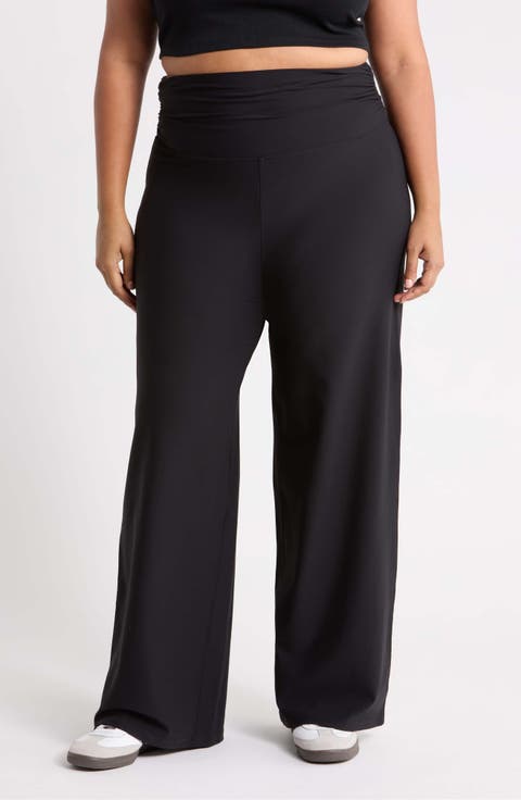 Ruched Wide Leg Pants