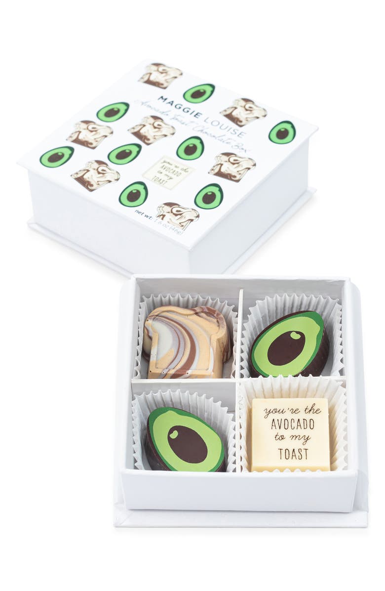 Maggie Louise Confections Avocado Toast 4-Piece Chocolates, Alternate, color,