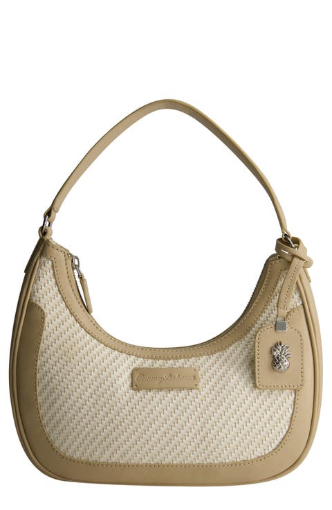 Soft Woven Zip-Top Hobo