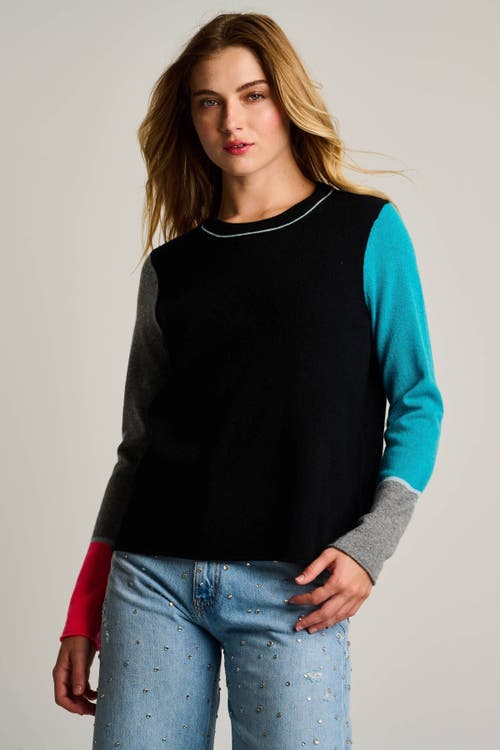 Lisa Todd Block Talk Cashmere Sweater In Black